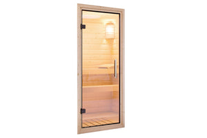 Türpaket 68 mm Sauna Klarglas 655 * 1750 mm