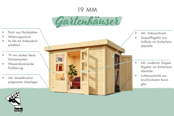 Gartenhaus Retola 2 SET Gartenhaus