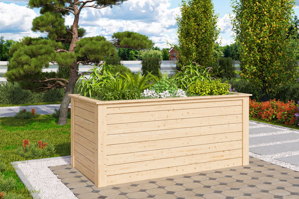 Hochbeet 1 - 28 mm naturbelassen