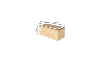 Hochbeet 1 - 28 mm naturbelassen