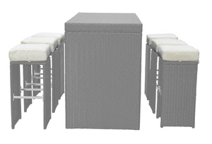Ersatzkissen für Rattan Bartheke 6 Stk.