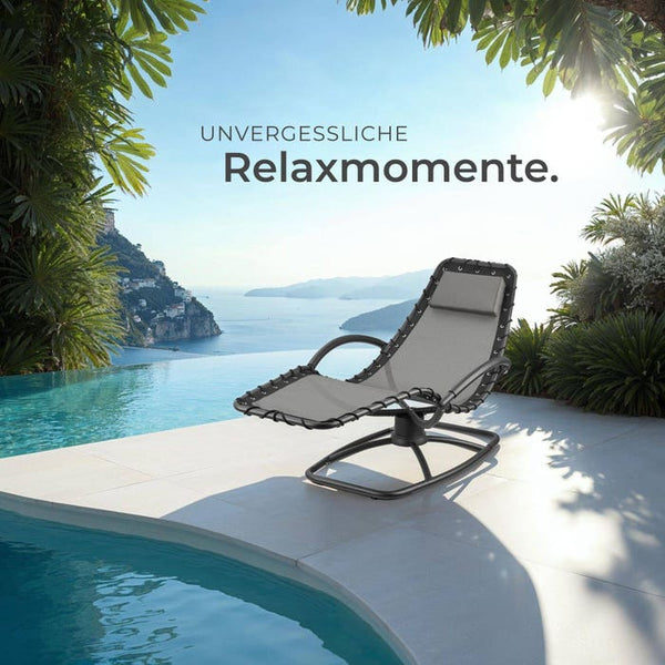 Gartenliege Toulon grau 2er Set
