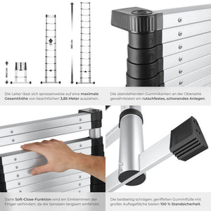 Aluminium Teleskopleiter