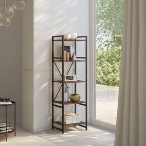 Regal Manchester Industrial Holz dunkel, rustikal