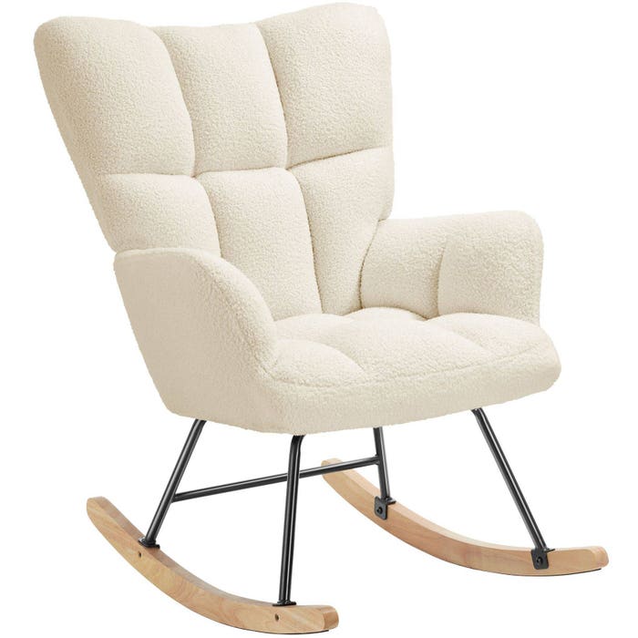 Sedia a dondolo Torve, beige 
