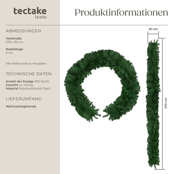 Weihnachtsgirlande grün