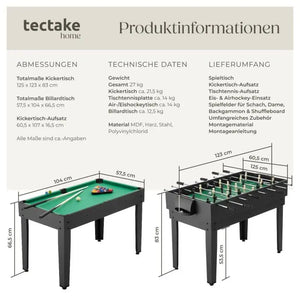 Multifunktionaler Spieltisch SirGameALot