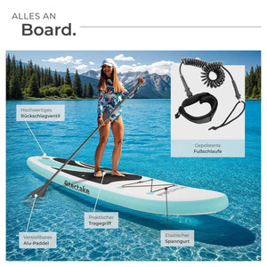 Stand-Up Paddle Board Zenon weiß/türkis