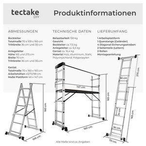 Scala multiuso, ponteggio a scala