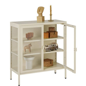 Metallvitrine Baker creme