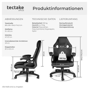 Mike office chair, black