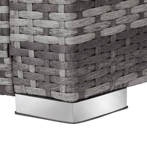 Rattan Lounge Milano grau