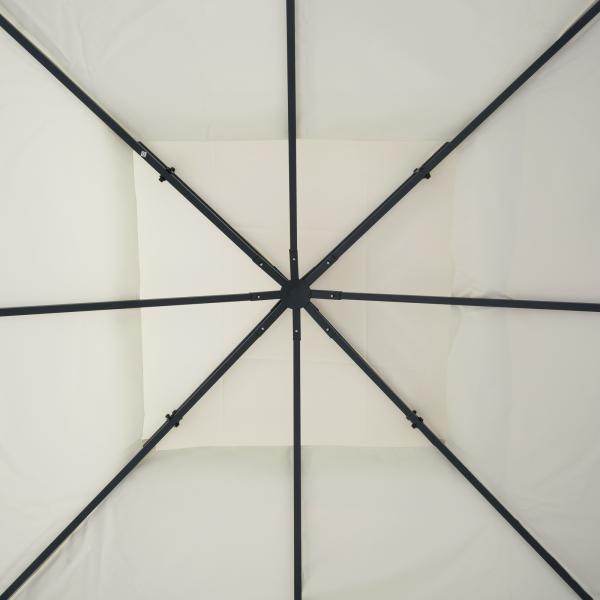Ersatzdach 3x3m creme Dach für Metallpavillon