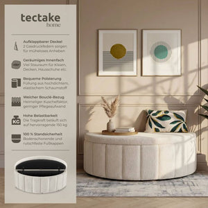 Polsterbank Moon Bouclé creme