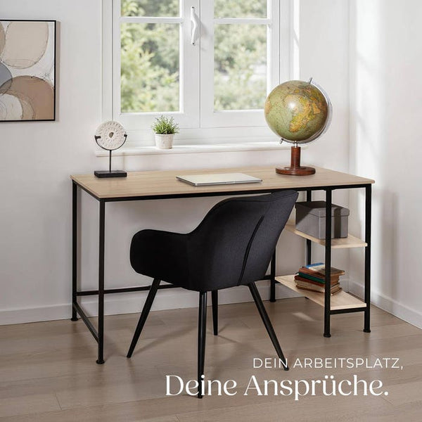 Schreibtisch Donegal Industrial Holz hell, Eiche Sonoma