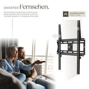 TV-Wandhalterung starr 26-75 Zoll bis 100 kg schwarz