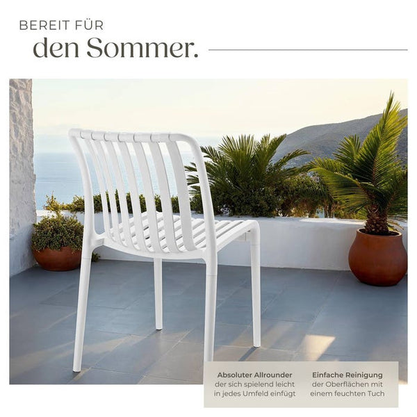 Gartenstühle Alcudia creme 2er Set