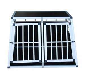 Cage pour chien en aluminium, double cage, grande