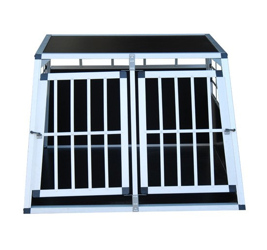 Cage pour chien en aluminium, double cage, grande