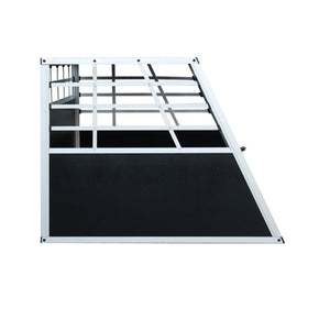 Cage pour chien en aluminium, double cage, grande