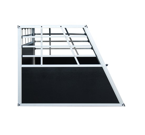 Cage pour chien en aluminium, double cage, grande