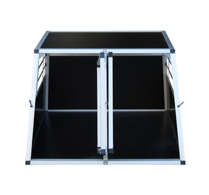 Cage pour chien en aluminium, double cage, grande
