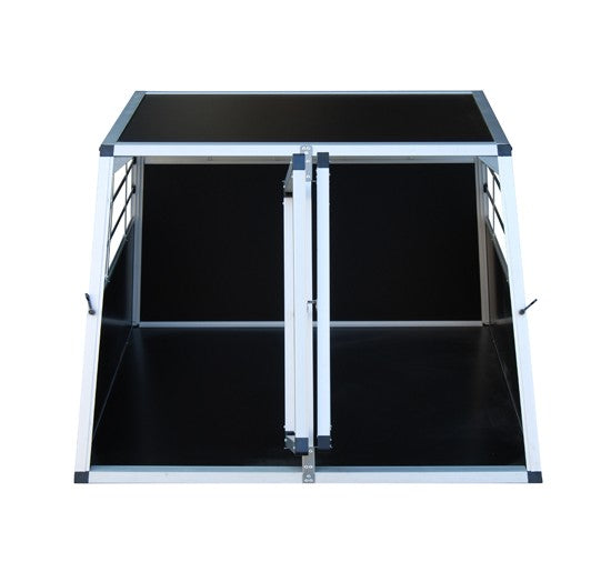 Cage pour chien en aluminium, double cage, grande