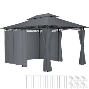 Gartenpavillon Emine anthrazit