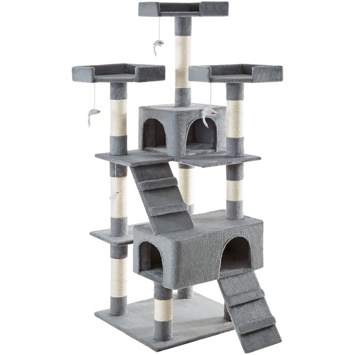 Arbre à chat Barney, 170 cm, gris
