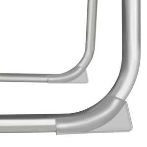 2 Gartenliegen 4-stufig beige
