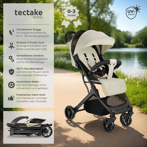 Buggy-Kinderwagen Finn grau/beige