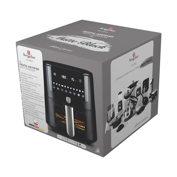 Berlinger Haus Heissluftfritteuse 8L Matte Black Collection