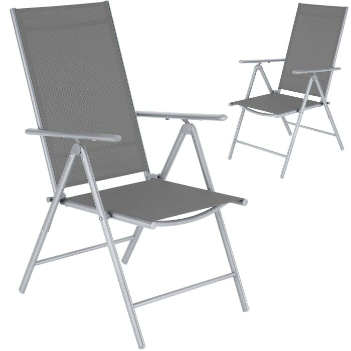 Gartenstuhl Marcellino silber 2er Set