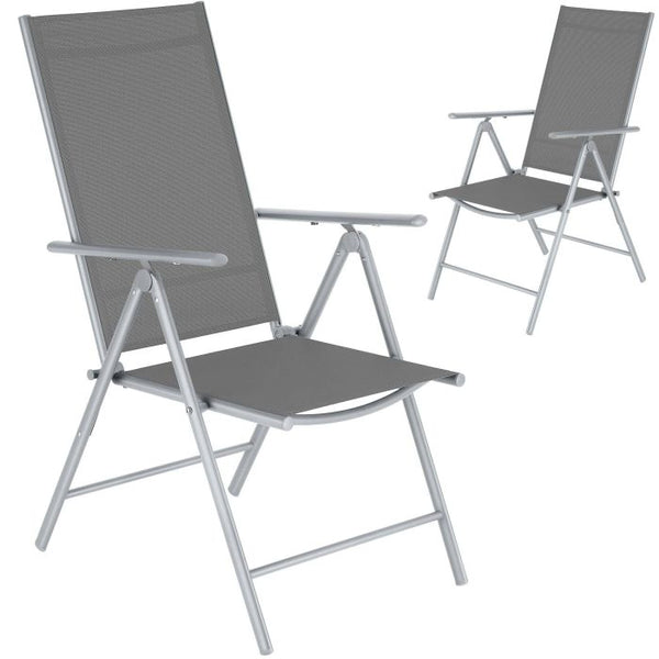 Gartenstuhl Marcellino silber 2er Set