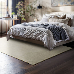 Tapis à poils courts Soft Zone beige 120 x 170 cm 