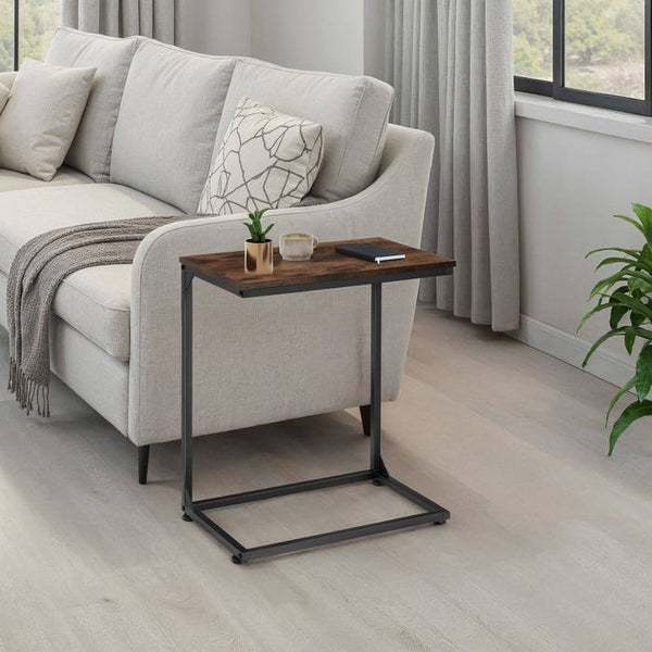 Beistelltisch Cardiff Industrial Holz dunkel, rustikal