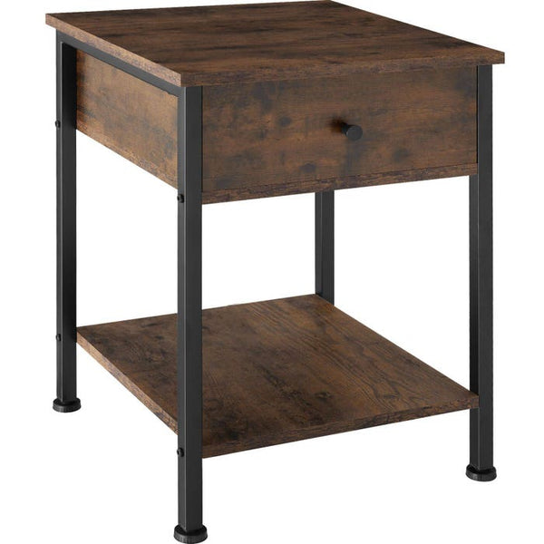 Nachttisch Bradford 40x40x55,5cm Industrial dunkelbraun