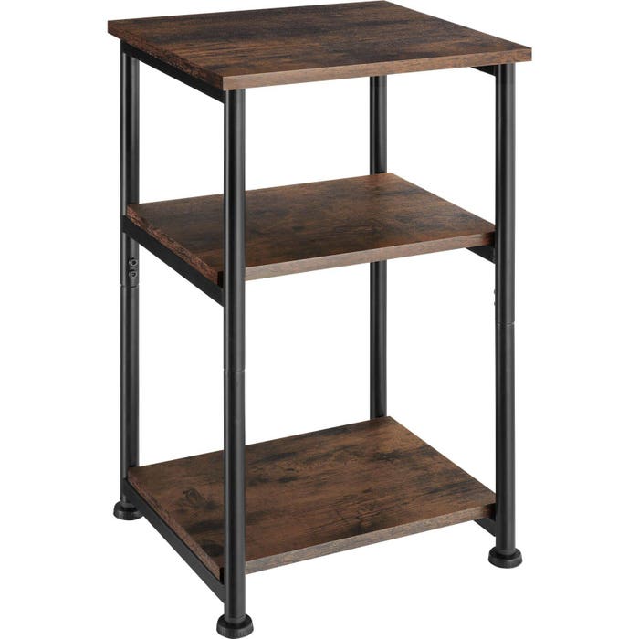 Beistelltisch Memphis 34x30x59cm Industrial dunkelbraun