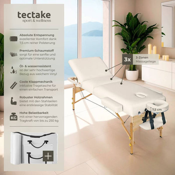 Lettino da massaggio Somwang - beige 