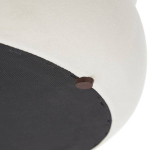 Polsterbank Altu Samtoptik creme-weiss