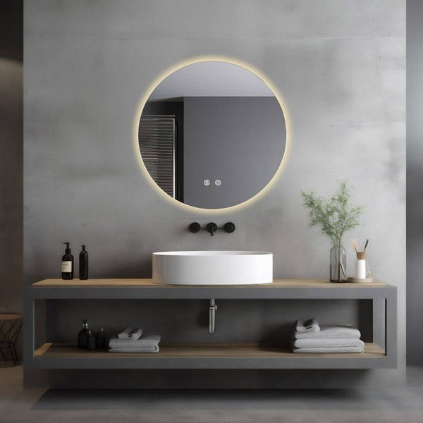 Runder LED Badezimmerspiegel Aurora 70 cm