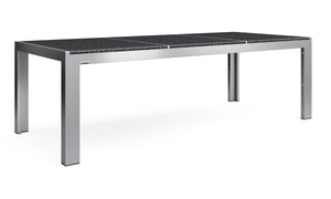 Granittisch 220 cm mit Edelstahl