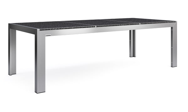 Granittisch 220 cm mit Edelstahl