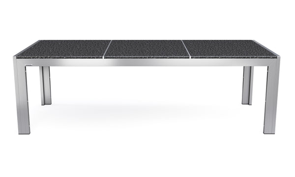 Granittisch 220 cm mit Edelstahl