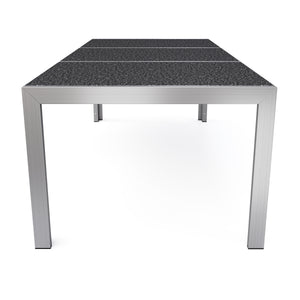 Granittisch 220 cm mit Edelstahl