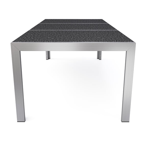 Granittisch 220 cm mit Edelstahl