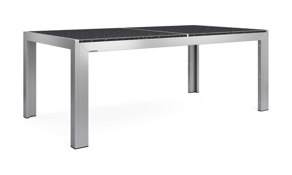 Granittisch 180 cm mit Edelstahl