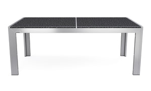 Granittisch 180 cm mit Edelstahl