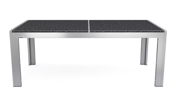 Granittisch 180 cm mit Edelstahl