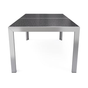 Granittisch 180 cm mit Edelstahl